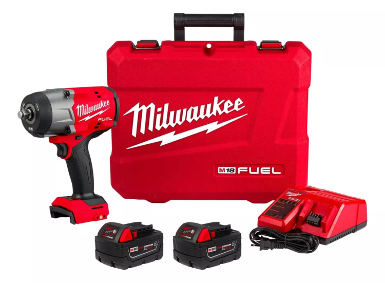 KIT LLAVE DE IMPACTO 1/2" M18 FUEL ™ CON ANILLO DE FRICCIÓN MILWAUKEE 2967-259 DE 2169NM