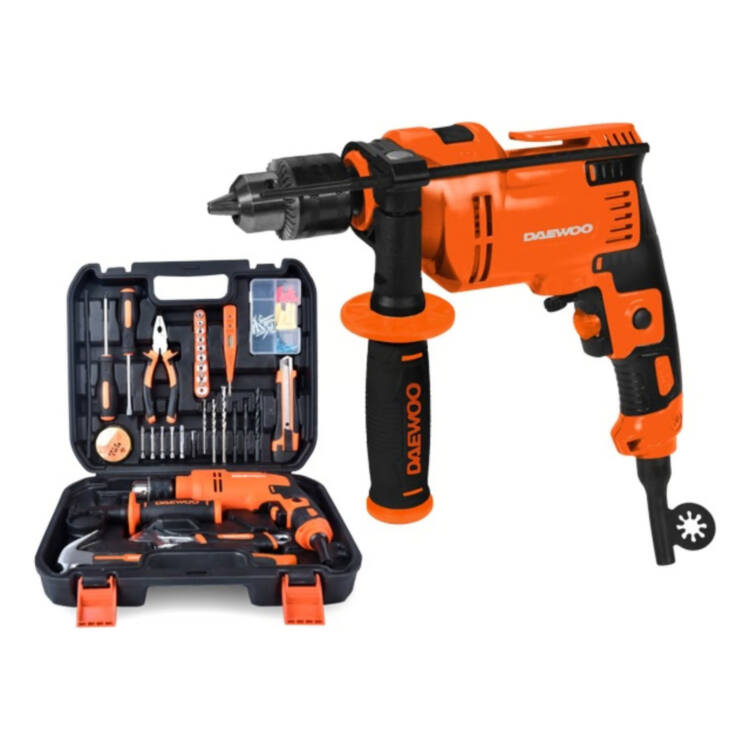 KIT TALADRO PERCUTOR 550W + 40 ACCESORIOS