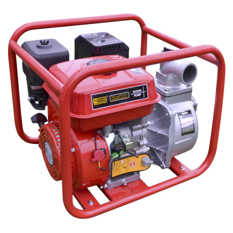 MOTOBOMBA BENCINERA 2X2 35M3/H 6.5HP PARTIDA MANUAL DUCAR DS20